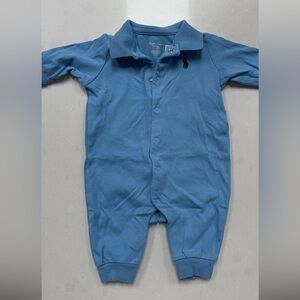 Ralph Lauren Blue Kids Polo Coverall (3M)